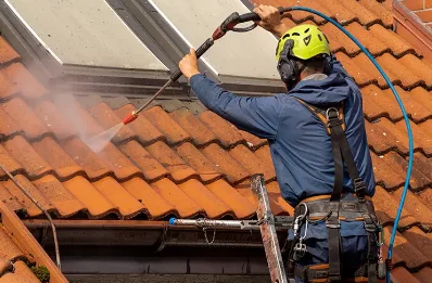 Démoussage et hydrofuge de toiture à Monestiés